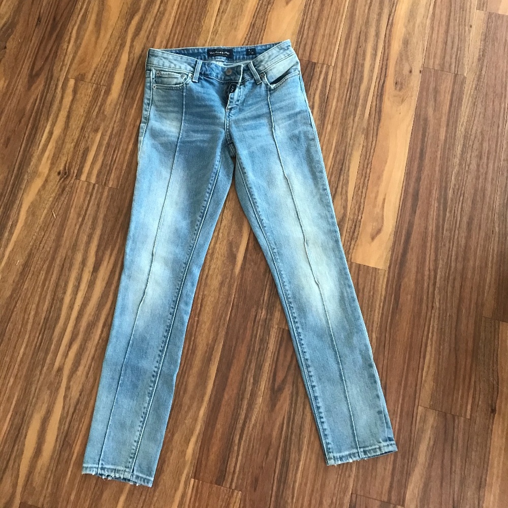 Light Wash Ribbed Lucky Brand Skinny Jeans
